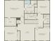 Second floor plan with owner's suite, three bedrooms, two bathrooms and loft at 5542 Settlingstone Ln, St Cloud, FL 34771