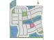 Detailed aerial view of the community showcasing lot placements, green spaces, and water features in a Primary plan at 1023 Ladyfish Trl, St Cloud, FL 34771