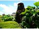 Sculpted landscaping featuring a rock fountain and lush tropical foliage at 1935 Conway Rd # M1, Orlando, FL 32812