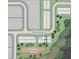 Detailed community map highlighting lot locations and amenities, including a dry pond and street layouts at 2580 Penguin Blvd, Davenport, FL 33837