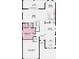 Layout of the home's first floor shows a two-car garage, flex room, and bedroom at 5295 Bowspirit Way, St Cloud, FL 34771