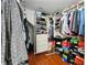 Walk-in closet featuring custom shelving and ample storage space at 6839 Hidden Glade Pl, Sanford, FL 32771