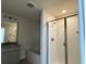 Bathroom showcasing a glass-enclosed shower and separate soaking tub, perfect for unwinding at 4113 Sagefield Dr, Harmony, FL 34773