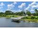 A community dock with a covered area on a lake at 12524 Aldershot Ln, Windermere, FL 34786