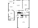 First floor plan showcasing the kitchen, living room, dining area, and primary bedroom with ensuite bathroom at 2262 Stonehedge Loop, Kissimmee, FL 34743