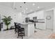 Modern kitchen featuring white cabinetry, granite countertops, and stainless steel appliances, and recessed lighting at 311 Pop Top Ln, Daytona Beach, FL 32124