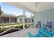 View from screened in porch overlooking the community at 311 Pop Top Ln, Daytona Beach, FL 32124