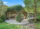 Outdoor patio with a wooden pergola covered with vines and greenery at 10621 Sw 11Th Ter, Ocala, FL 34476