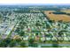 Home's location is highlighted in this wide aerial view of the neighborhood at 7994 Se 174Th Belhaven Loop, The Villages, FL 32162