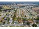 An aerial view captures the residential community's layout, showcasing manicured lawns and tree-lined streets at 8447 Se 137Th Loop, Summerfield, FL 34491