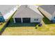 Aerial view of fenced-in backyard and screened lanai of home at 4336 Nw 55Th Ct, Ocala, FL 34482