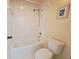 Clean bathroom with a tub and toilet at 19728 Sw 83Rd Place Rd # A-1, Dunnellon, FL 34432