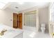 Bathroom with shower/tub combo and double vanity at 7629 Sw 188 Ave, Dunnellon, FL 34432