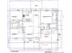 Detailed floor plan showcasing layout of bedrooms, kitchen, living room, and garage at 13026 Ne 6 Pl, Silver Springs, FL 34488