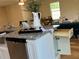 Kitchen island showcasing ample storage and granite countertops at 274 Se 34Th Pl, Ocala, FL 34471