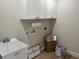 Bright laundry room with white cabinets and utility sink at 274 Se 34Th Pl, Ocala, FL 34471