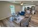 Open concept living room with hardwood floors and a view of the kitchen at 274 Se 34Th Pl, Ocala, FL 34471