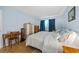 Light and airy bedroom with double bed and desk at 567 Midway Trak # H102, Ocala, FL 34472