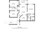 Floor plan showing 911 sq ft, 2 bed, 2 bath condo at 567 Midway Trak # H102, Ocala, FL 34472