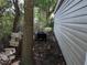 Backyard with shed and various items at 1105 Ne 45 Pl, Ocala, FL 34479