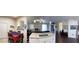 Open-concept kitchen featuring granite countertops and modern appliances and seamlessly connecting living spaces at 15747 Sw 47Th Avenue Rd, Ocala, FL 34473