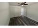 Spacious bedroom with double door closet and ceiling fan at 1 Pine Trace Trl, Ocala, FL 34472