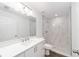 Clean bathroom, featuring a walk-in shower and white cabinets at 14293 Sw 32Nd Pl, Ocala, FL 34481