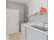 Clean and organized laundry room with modern washer and dryer units at 14550 Sw 61St Ct, Ocala, FL 34473