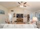 Spacious living room featuring vaulted ceilings and neutral-toned walls at 25 Nw 45Th Loop, Ocala, FL 34475