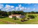 Beautiful home featuring an enclosed pool, well-manicured lawn, and mature trees in a lovely countryside setting at 174 Juniper Trl, Ocala, FL 34480