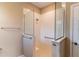 Bathroom showcasing a modern glass-enclosed shower with a sleek design at 9994 Sw 96Th St, Ocala, FL 34481