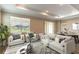 Bright, open living room with stylish furnishings, large windows, and access to the outdoor area at 9994 Sw 96Th St, Ocala, FL 34481