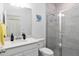 Clean bathroom with walk-in shower and white vanity at 7531 Sw 77Th Ave, Ocala, FL 34481