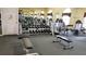 Gym area with dumbbell rack and weight benches at 2398 Nw 50Th Ave, Ocala, FL 34482