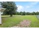 Large backyard with green grass and mature tree at 4660 Sw 130Th St, Ocala, FL 34473