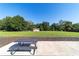 Great backyard with a picnic table and a storage shed at 4011 Se 47Th Pl, Ocala, FL 34480