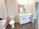Bathroom with a double vanity, and modern fixtures at 10107 Sw 41St Ave, Ocala, FL 34476