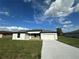 Charming one-story home with a well-maintained lawn and a two-car garage and long concrete driveway at 10107 Sw 41St Ave, Ocala, FL 34476