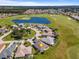 Scenic aerial view of the property and golf course, showcasing the community's prime location and tranquil setting at 12333 Se 177Th Loop, Summerfield, FL 34491
