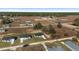 Aerial view of a developing community featuring single-Gathering homes on spacious lots surrounded by natural landscapes at 3654 Sw 149 Ter, Ocala, FL 34481