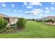 Expansive backyard features lush green grass, landscaping, and well-maintained lawns at 7709 Sw 86Th Ct, Ocala, FL 34481