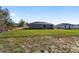 View of the home's backyard, showcasing ample green space and potential for outdoor activities at 15390 Sw 10 Pl, Ocala, FL 34481