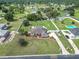 Aerial view of a single-Gathering home with pool and large backyard at 5282 Ne 64Th Ave, Silver Springs, FL 34488