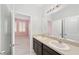 Double vanity bathroom with dark brown cabinets at 4737 Se 36Th St, Ocala, FL 34480