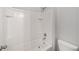 Small bathroom with tub and tiled shower surround at 4737 Se 36Th St, Ocala, FL 34480