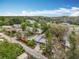 Aerial view of property in a neighborhood, showing its location with surrounding mature trees at 34828 1St Ave, Leesburg, FL 34788