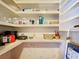 Pantry with ample shelving for kitchen storage at 34828 1St Ave, Leesburg, FL 34788