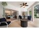 Outdoor living space with comfortable seating and a fire pit at 4893 Sw 4Th Cir, Ocala, FL 34471