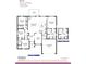 Detailed floor plan showcasing the home's layout with 4 bedrooms, 3 baths, and a 2-car garage at 5892 Sw 82Nd Ln, Ocala, FL 34476