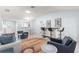 Cozy living area is open to dining and kitchen with bar top seating, ideal for entertaining at 7290 Se 172Nd Legacy Ln, The Villages, FL 32162